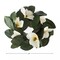 24 Inch Faux Magnolia Wreath Door Artificial Flower Hanging for Home Decor